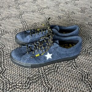 Converse One Star Pro Shoes Mens 11.5 Navy Blue Gore-Tex IRAK Suede Sneaker